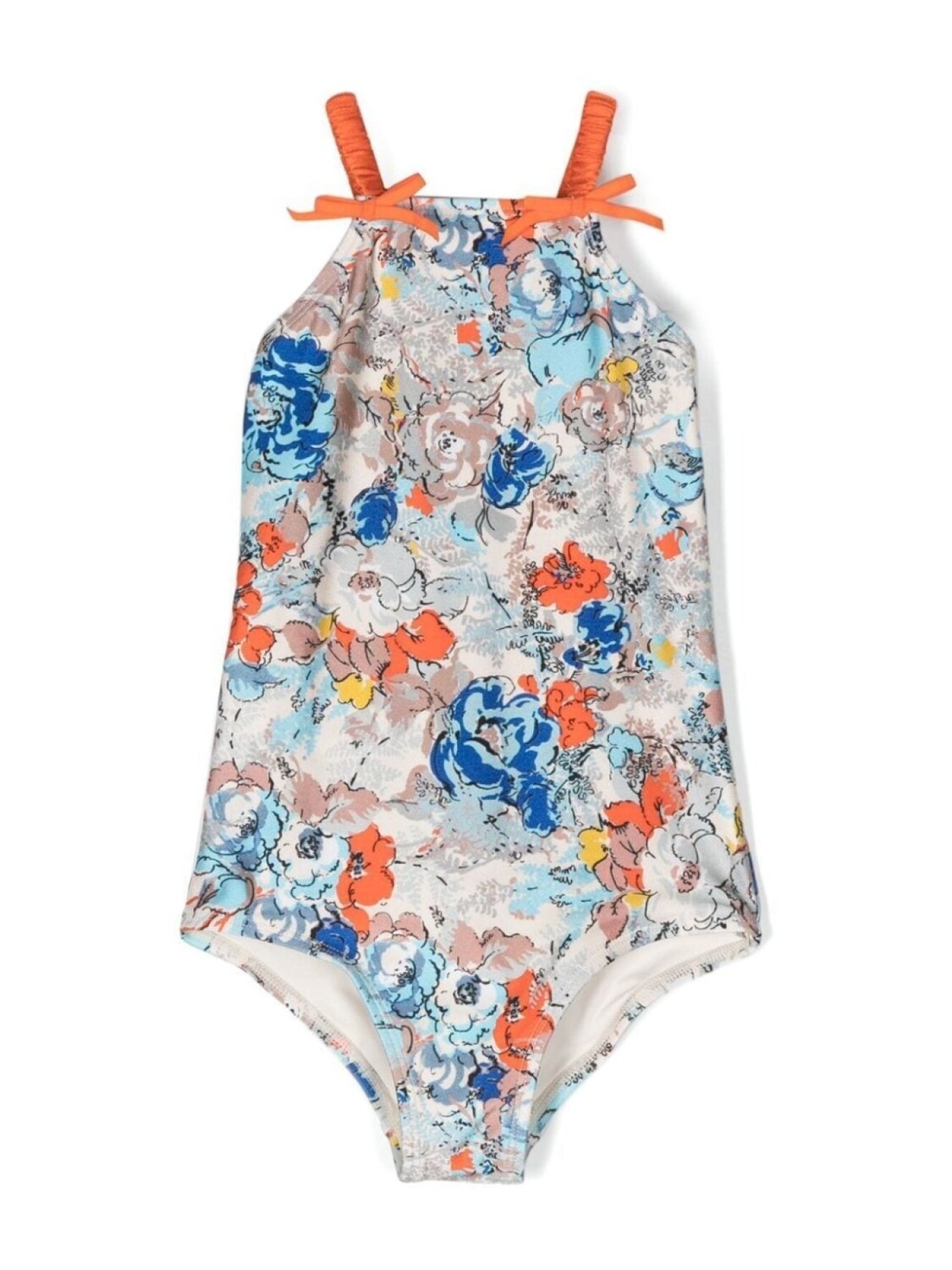 

ZIMMERMANN Kids купальник с цветочным принтом, синий