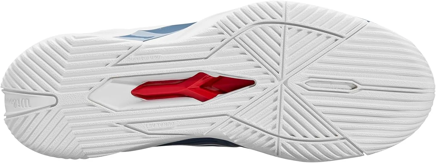 Мужские теннисные кроссовки Wilson Rush Pro 4.5, белый/голубой — фото 3