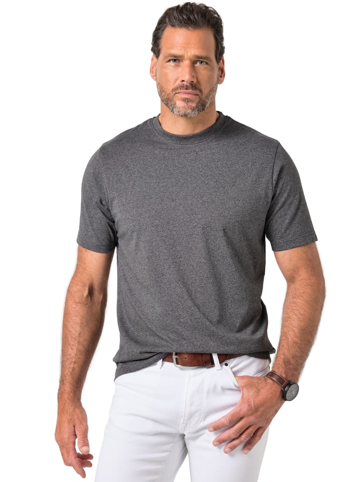 

JP1880 Футболка с коротким рукавом антрацитового цвета, Черный, JP1880 Футболка с коротким рукавом антрацитового цвета