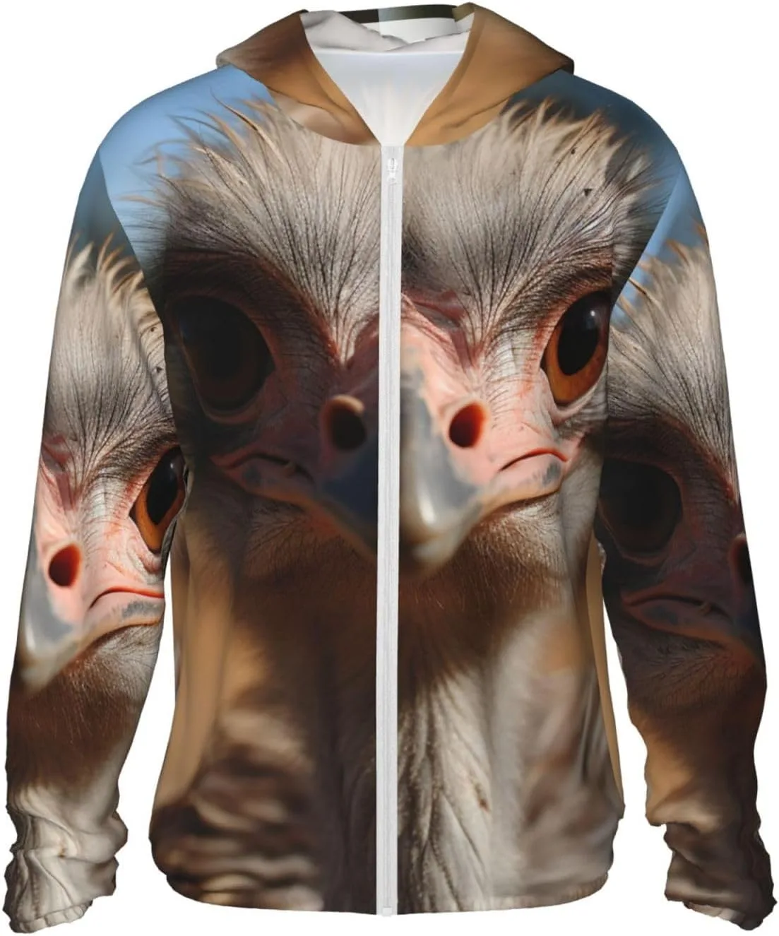 

Мужская толстовка с капюшоном UPF 50+ для защиты от солнца, с длинным рукавом и полной молнией SDTYKHJ