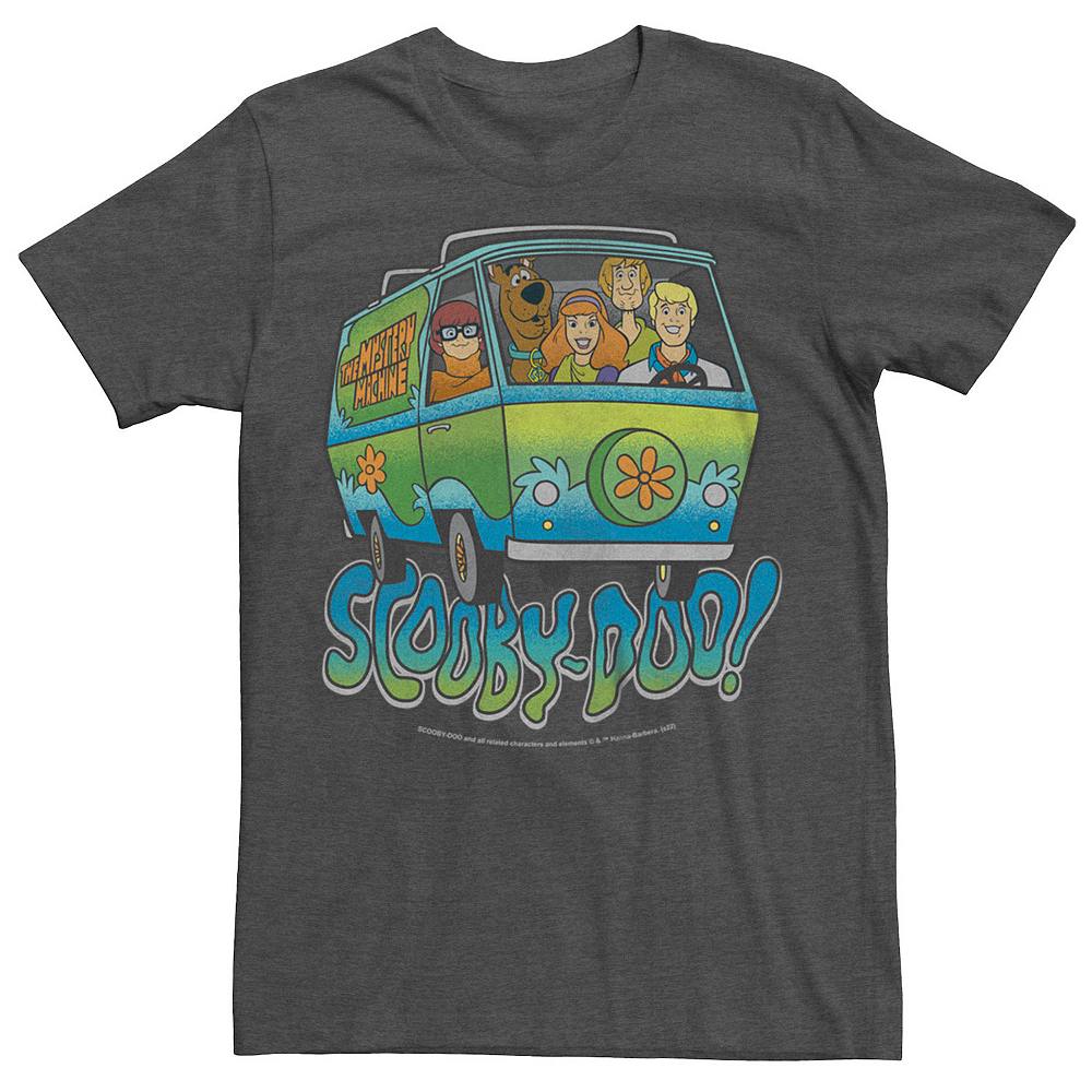 

Винтажная футболка с рисунком Big & Tall Scooby-Doo Gang Mystery Machine Licensed Character, цвет Charcoal Heather