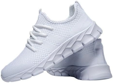 

Дышащие беговые кроссовки из сетки - безшнуровые с подошвой MD для мужчин и женщин - для спорта и досуга весной, летом и осенью Minlaidian, белый