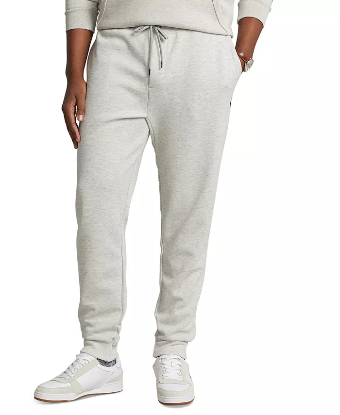 

Мужские утепленные спортивные брюки Big & Tall Double-Knit Jogger Pants Polo Ralph Lauren, серый