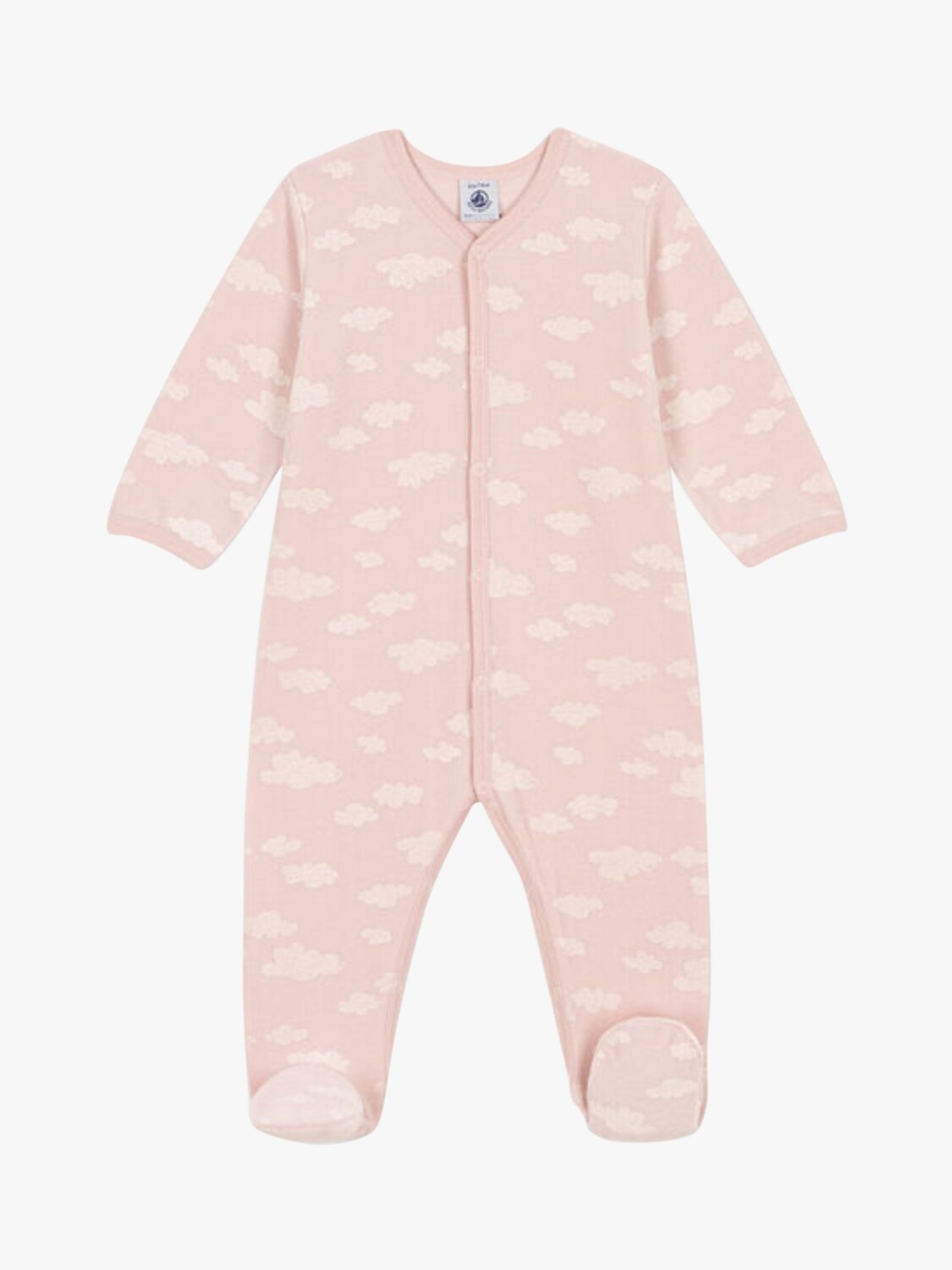 

Велюровый комбинезон Baby Cloud Petit Bateau, солевой раствор/зефир