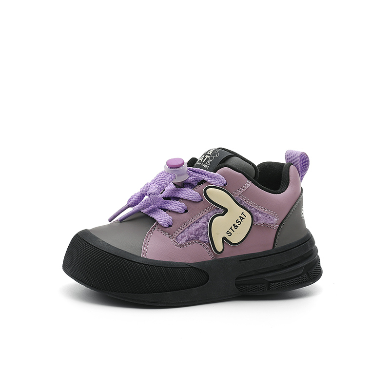 

Антиударные износостойкие легкие амортизирующие увеличивающие рост детские повседневные кроссовки Kids' ST&SAT, фиолетовый