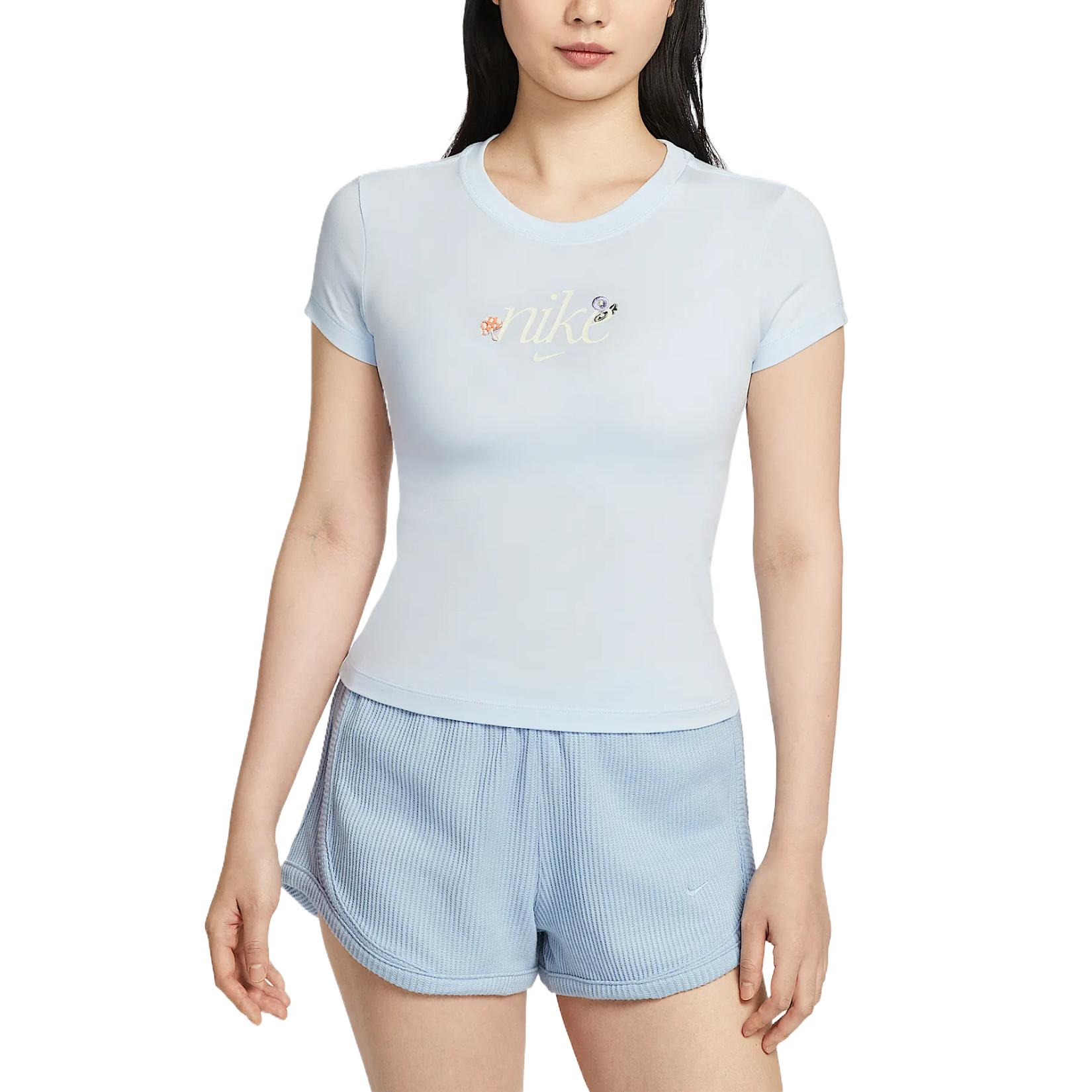 

Nike Футболка Sportswear Regular женская фиолетово-синяя, Синий, Nike Футболка Sportswear Regular женская фиолетово-синяя