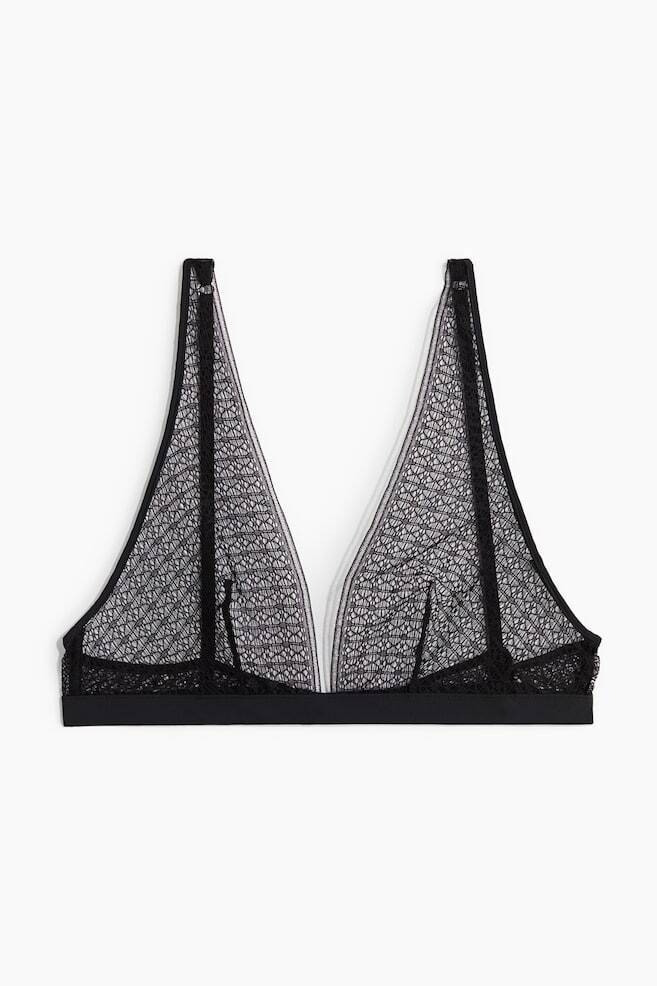

Мягкий кружевной бюстгальтер H&M, черный