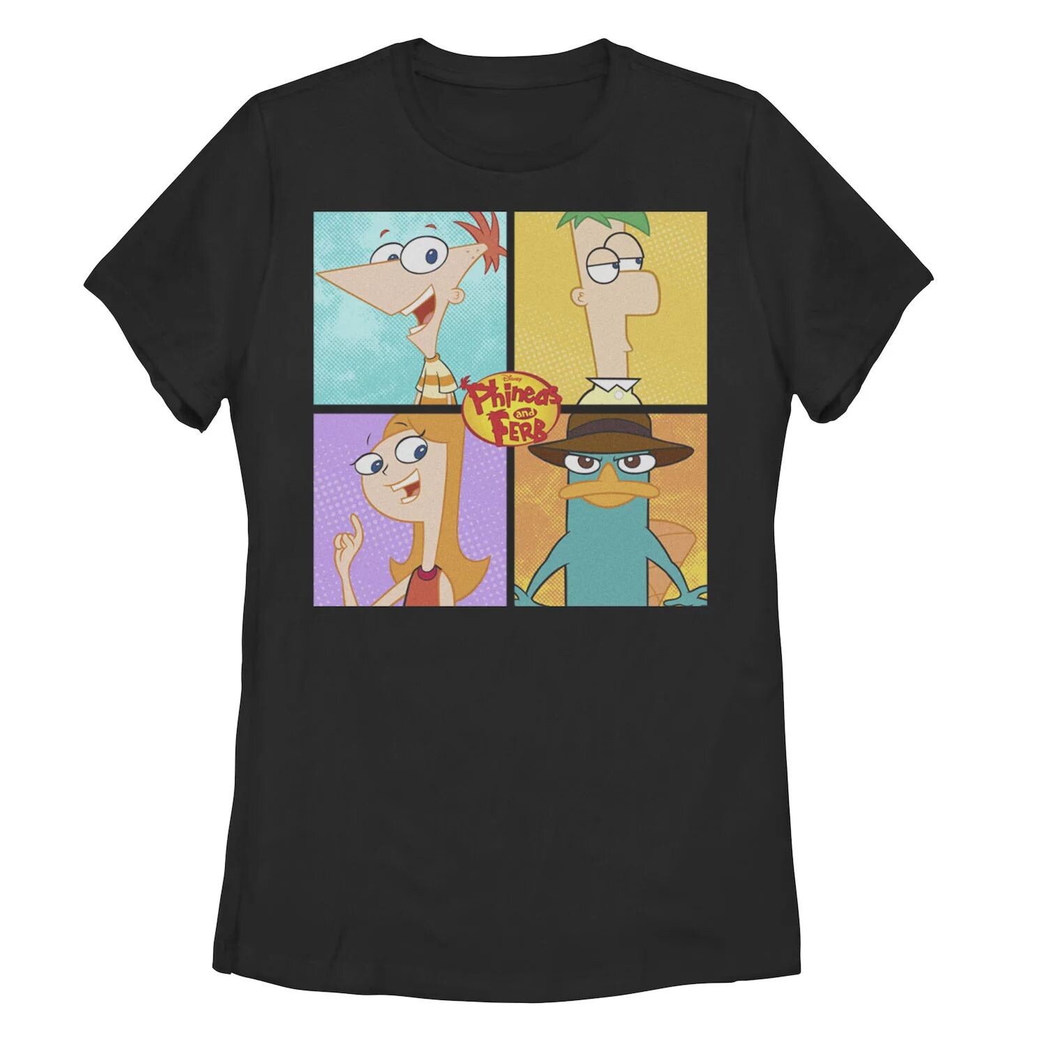 

Футболка Box Up с графическим изображением Disney's Phineas and Ferb Juniors Licensed Character