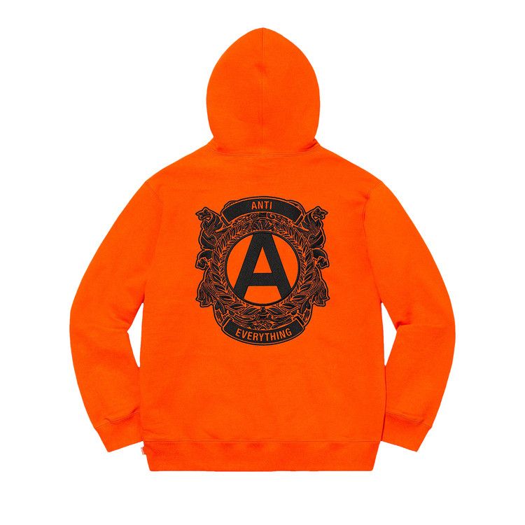 Толстовка Supreme Spray Hooded Sweatshirt, Orange — фото 2