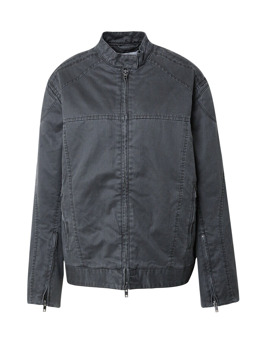 

Всесезонная куртка WEEKDAY Between-Season Jacket Reed Biker, базальтовый серый