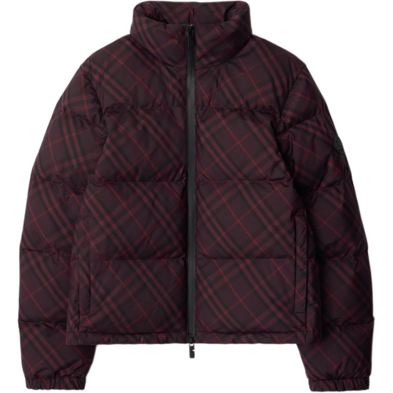 

Пуховик Check Burberry, burgundy