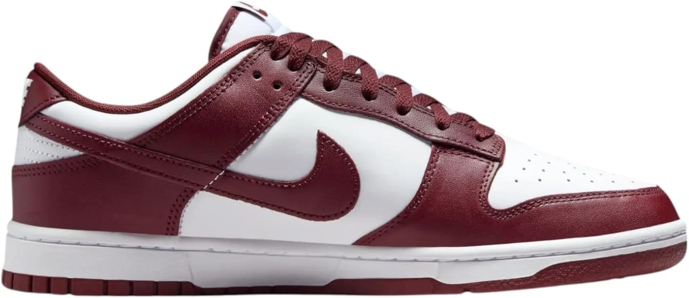 Мужские скейтбордистские кроссовки Nike Dunk Low Retro, белый/красный/красный — фото 3