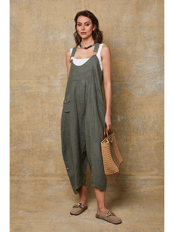 

Тканевые брюки La Compagnie Du Lin, хаки