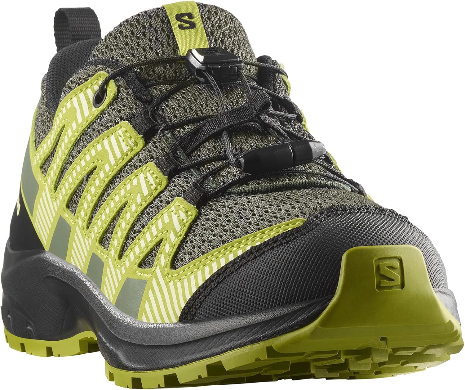 Детские кроссовки Salomon Xa Pro V8 для трейлраннинга (унисекс), черный — фото 3