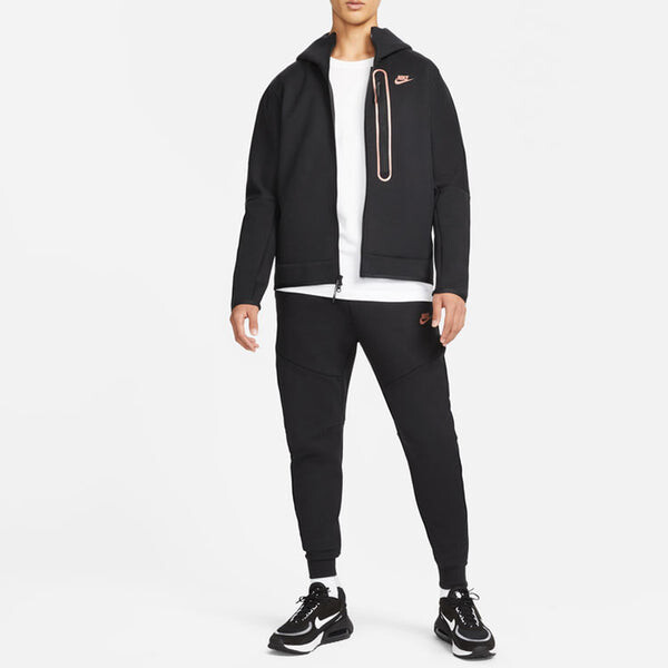 Толстовка Men's Nike Full-Length Zipper Cardigan Reflective Sports Jacket Black, черный — фото 3