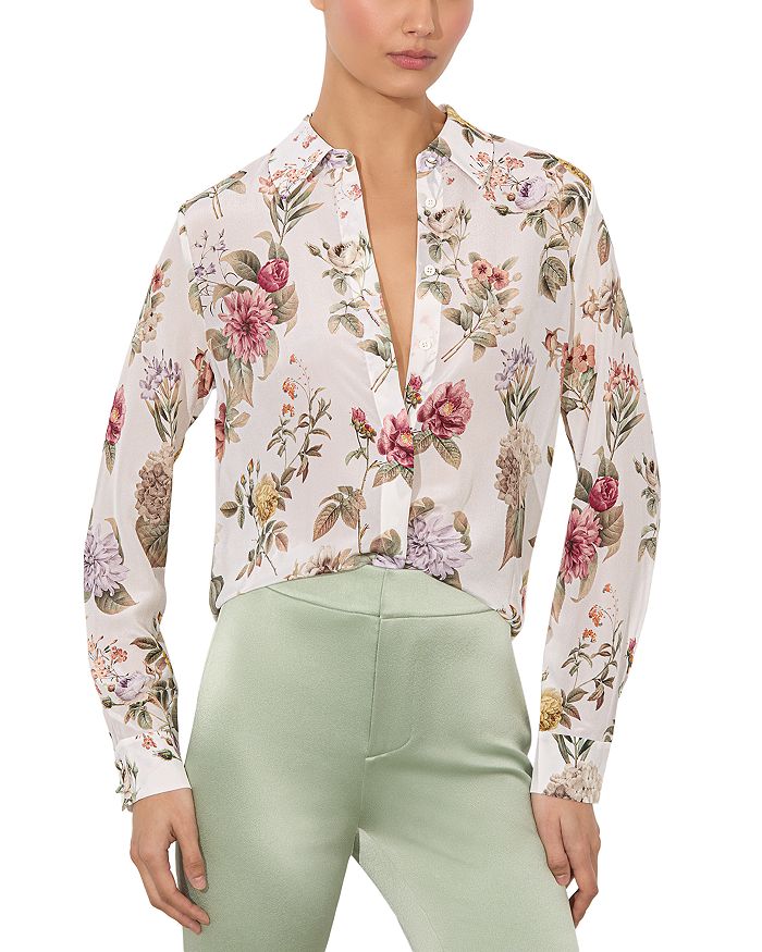 

Шелковый топ Willa Alice and Olivia, мультиколор