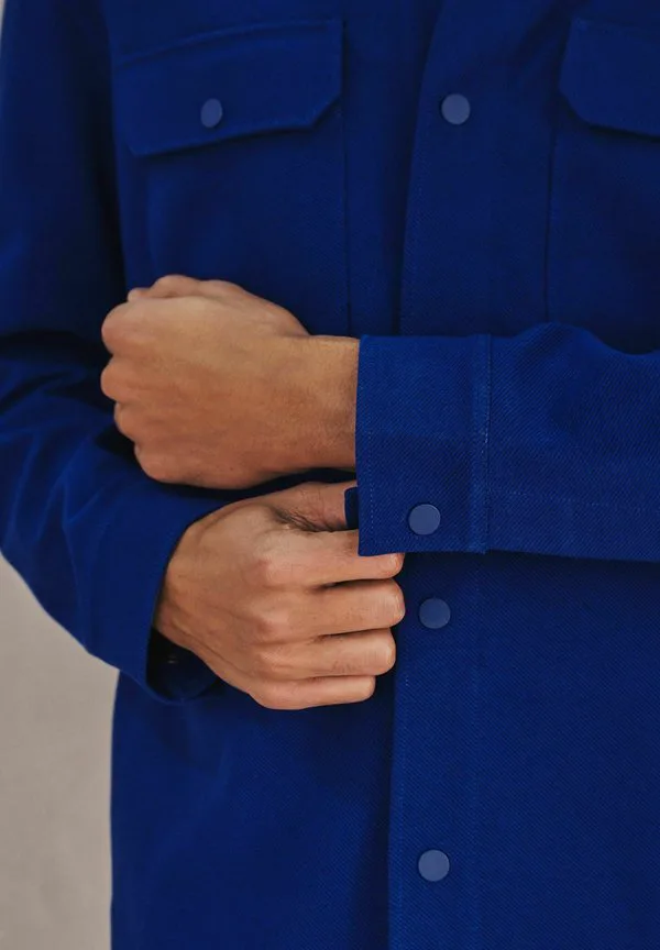 Легкая куртка стандартного кроя на кнопках Next, Blue — фото 4