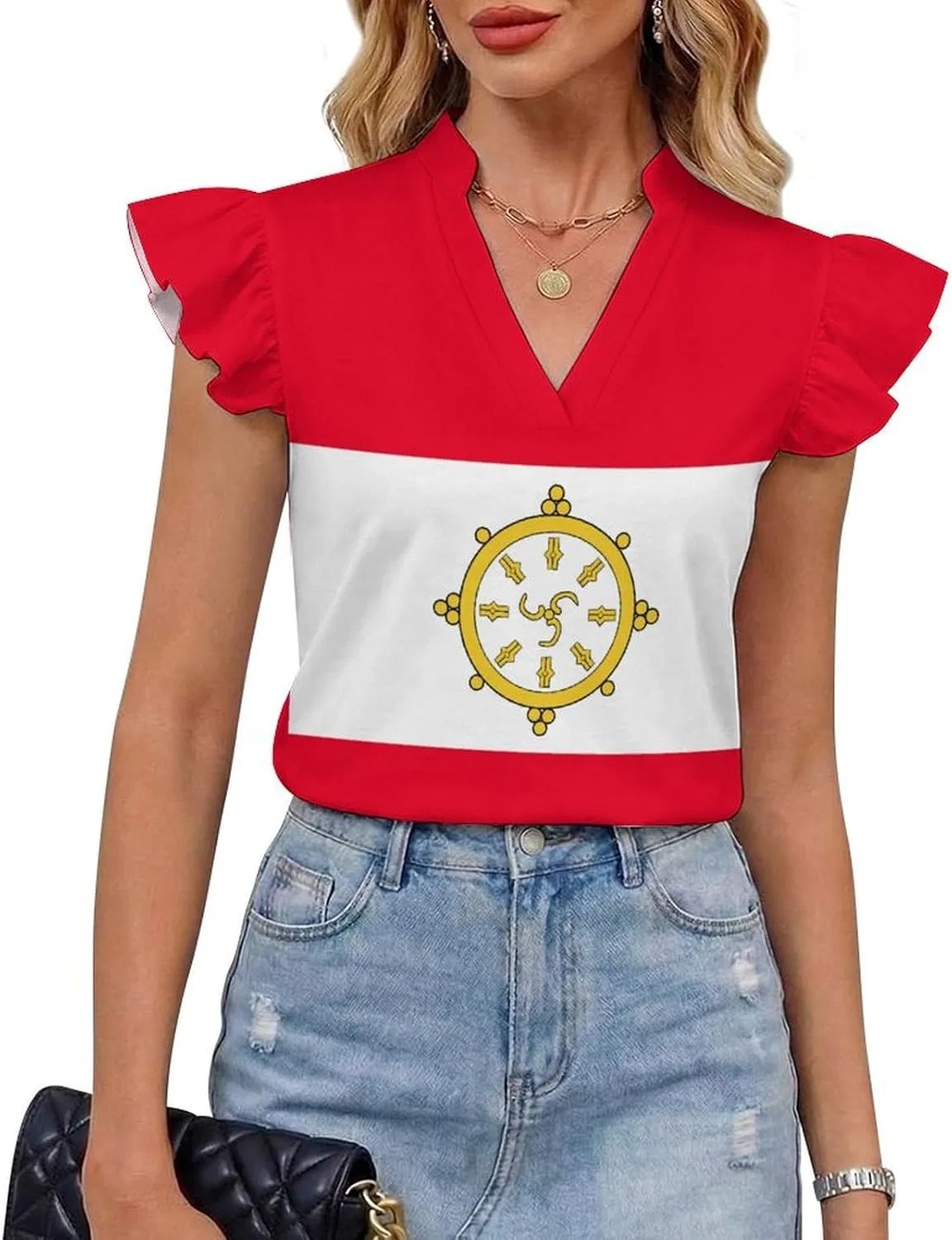 Женский топ без рукавов Palestine Flag, полиэстер, White-1-1