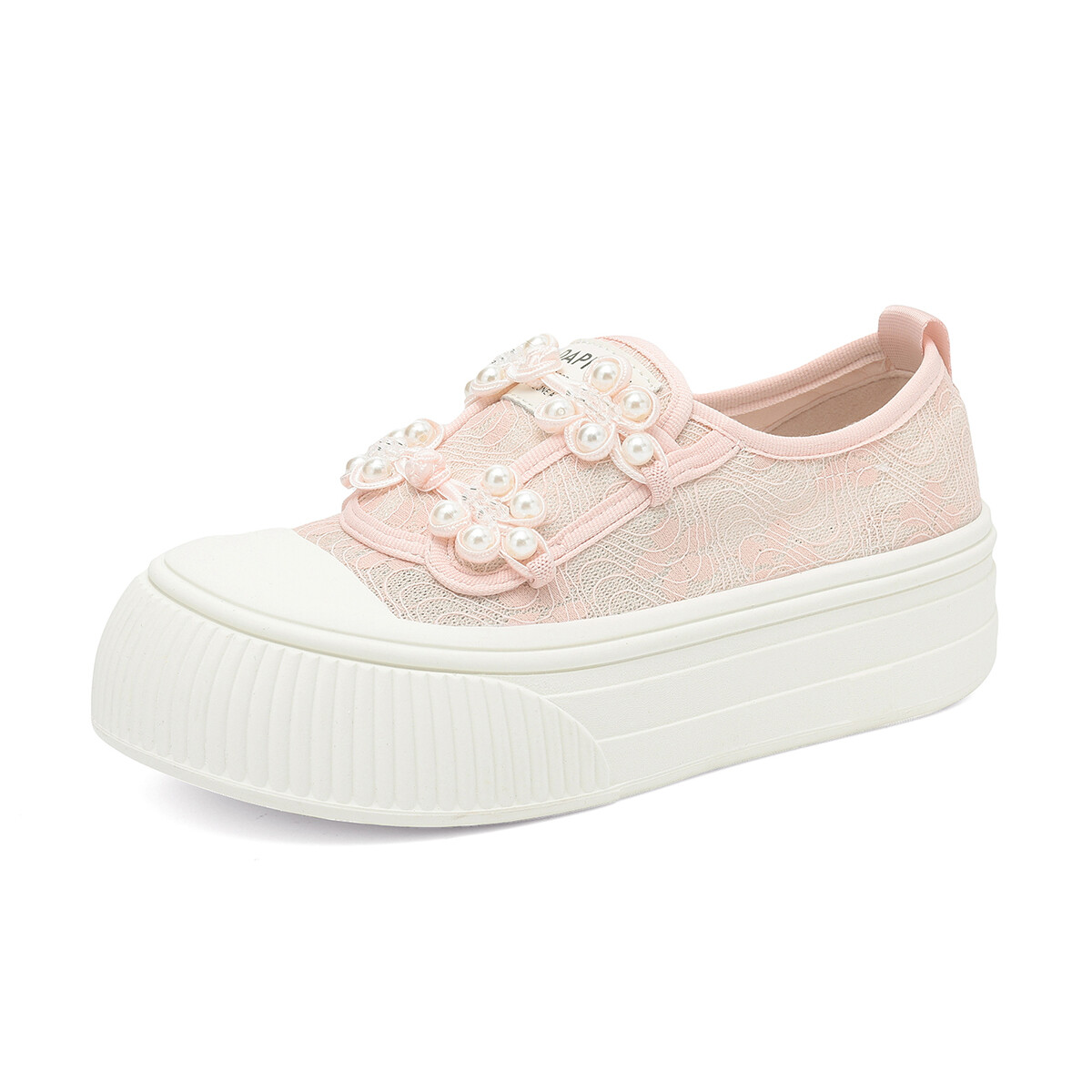 Кеды DAPHNE Skateboard Shoes Women's Low-Top, бежевый — фото 4