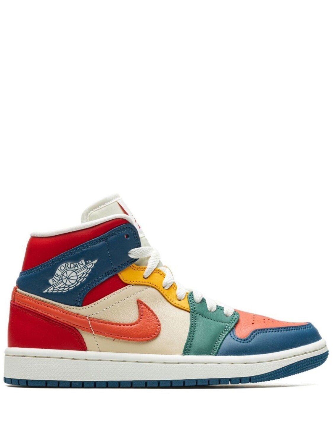 

Кроссовки Air 1 Mid SE Multi-Color Jordan, белый