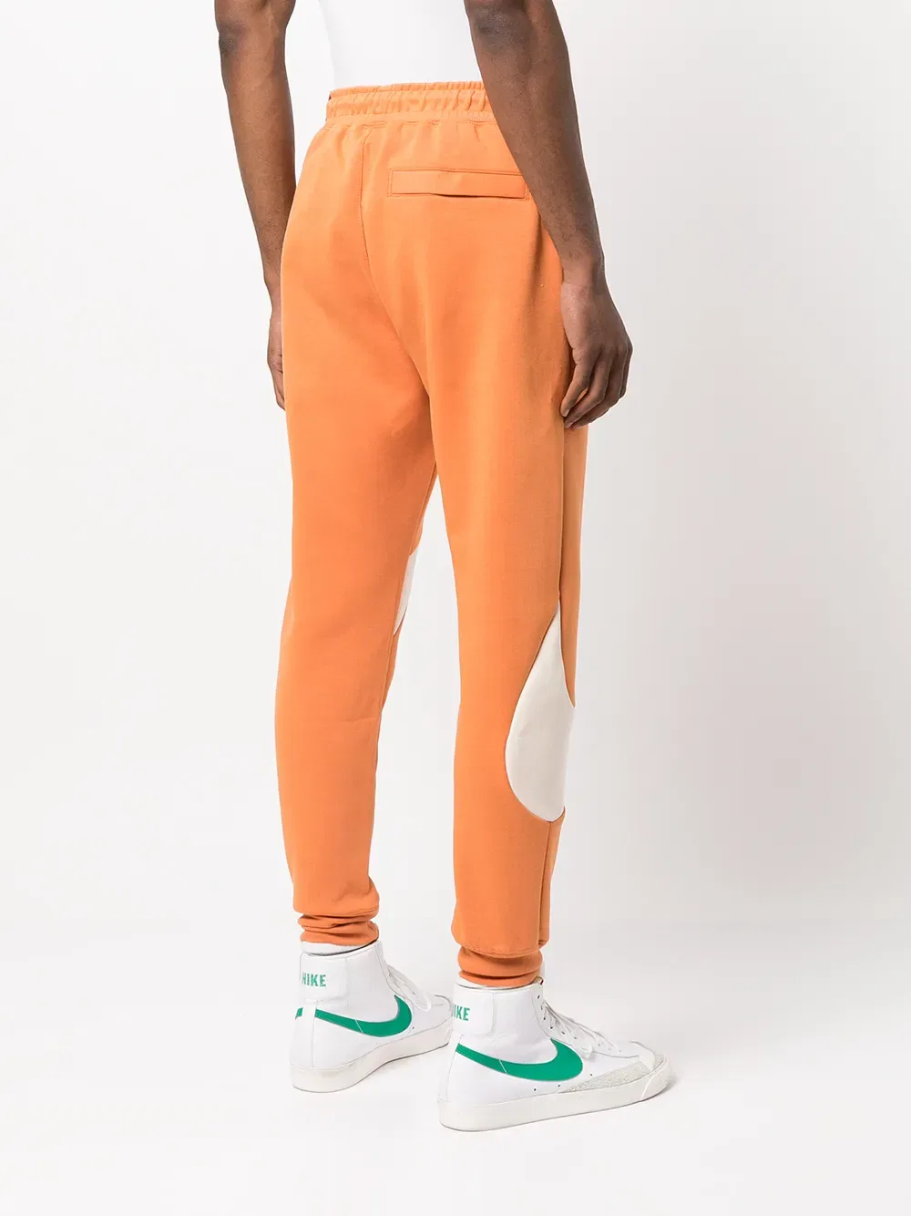 Спортивные брюки из флиса с принтом Swoosh Nike, оранжевый — фото 4