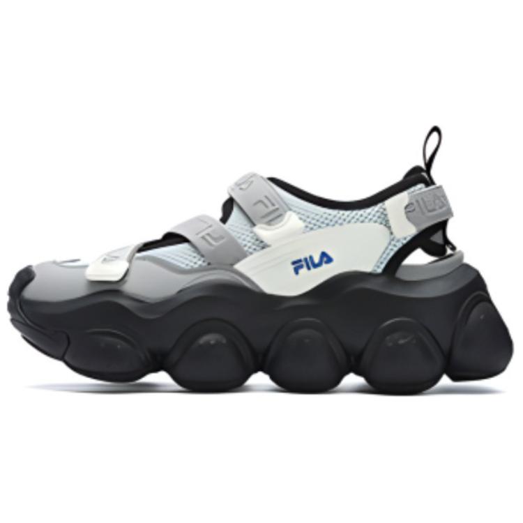 FILA Женские дышащие пляжные сандалии FRAGOLA для увеличения роста серые - кремово-серые/ледяно-серые, цвет Flint Gray/Ice Gray — фото 2