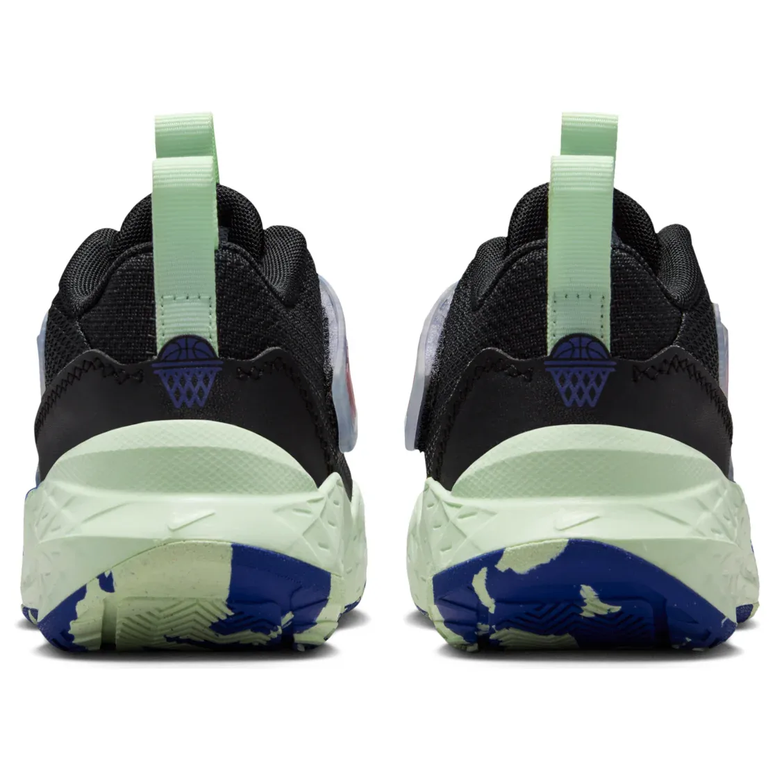 Кроссовки (PS) Nike Team Hustle D 12 'Black Royal Volt Bright Crimson' — фото 3