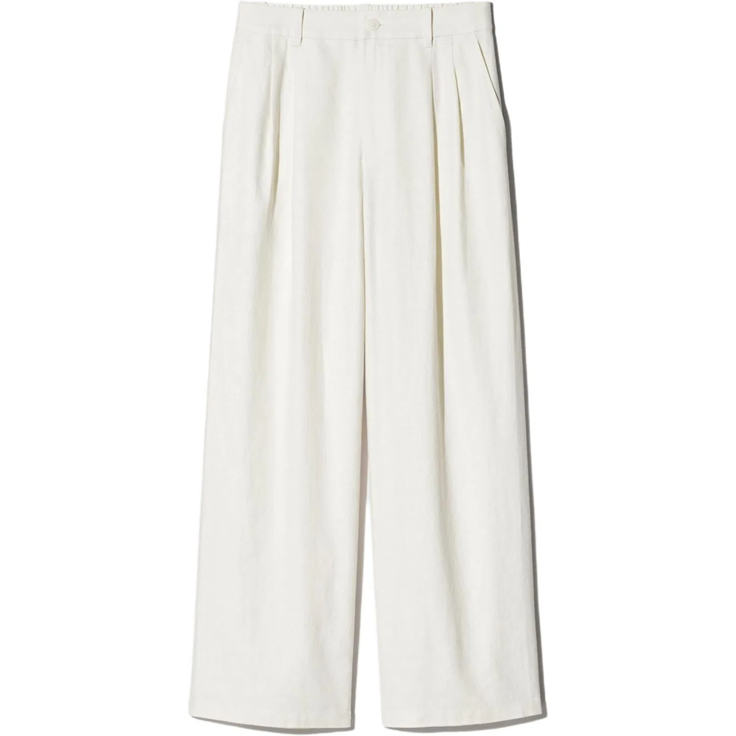 Брюки повседневные Comptoir Des Cotonniers для женщин, цвет Ivory, прямого кроя UNIQLO