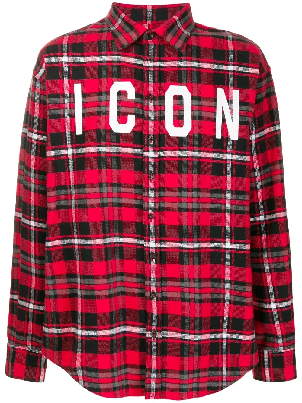 Рубашка Icon в клетку DSQUARED2, красный