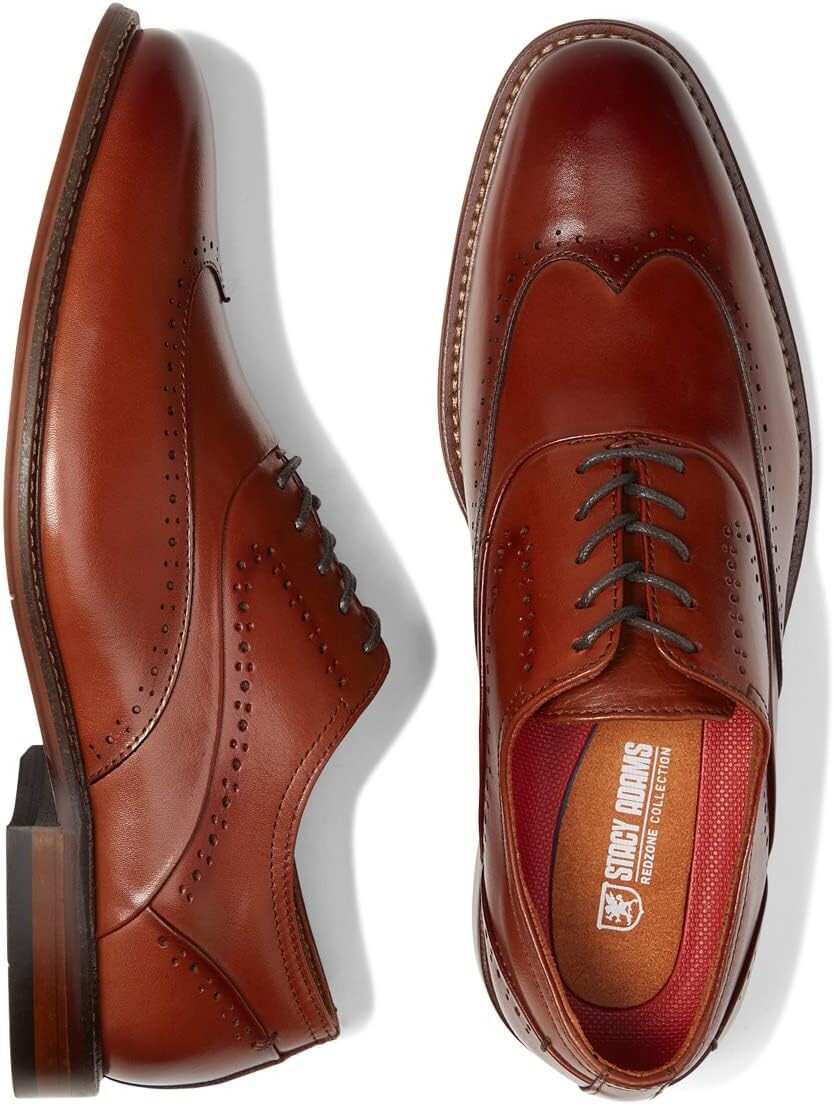 

Оксфорды Stacy Adams Macarthur Wing Tip Oxford, цвет Cognac