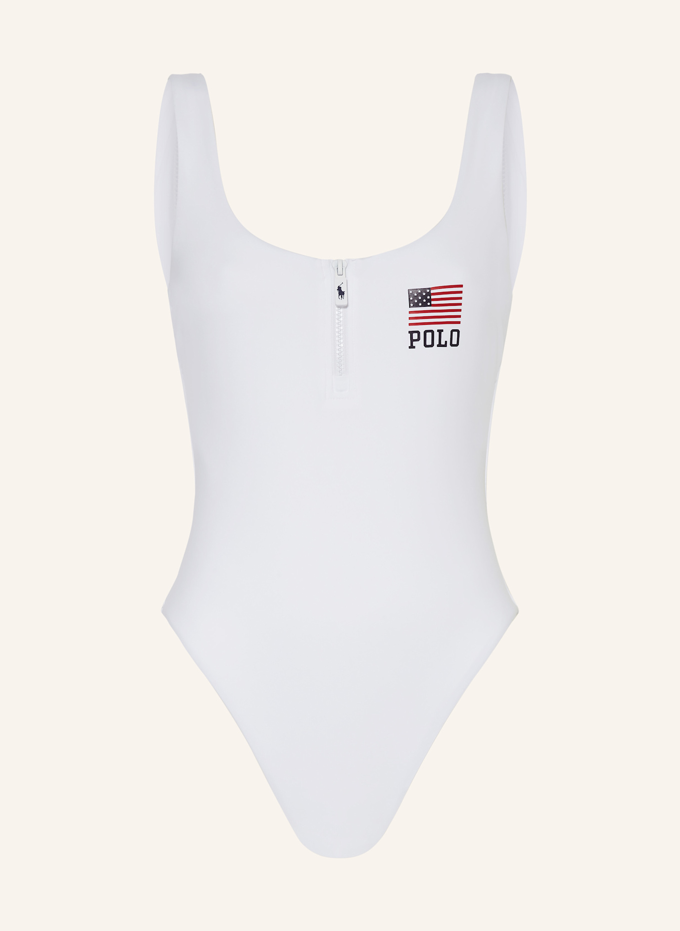 

Купальник в американском стиле Polo Ralph Lauren, белый