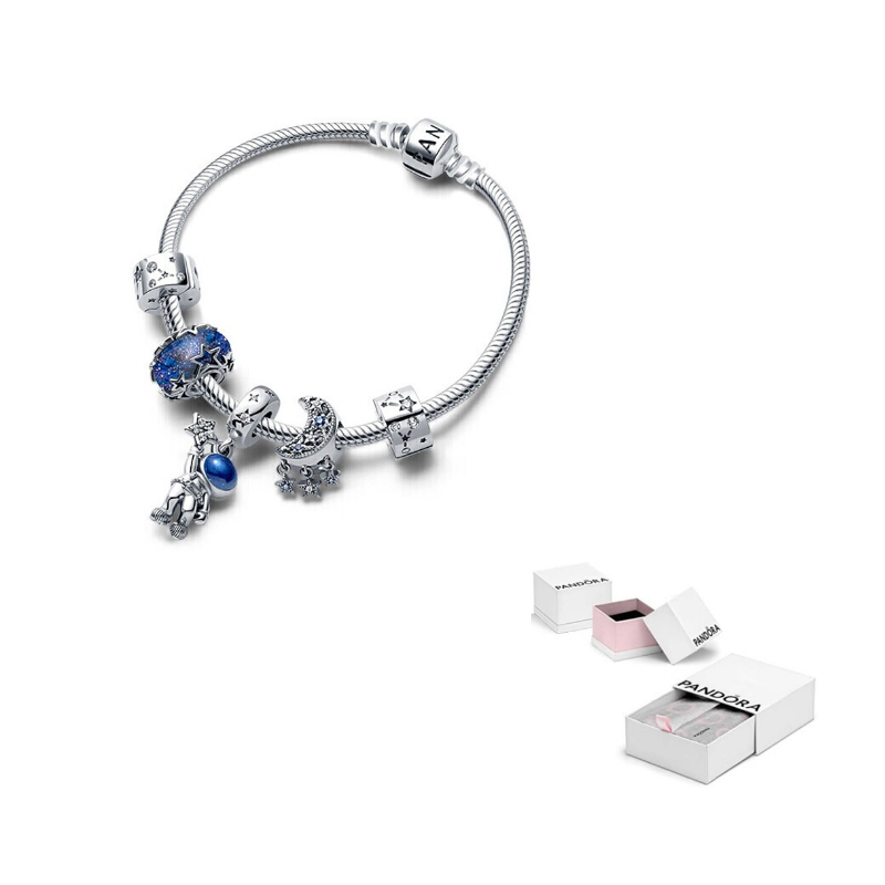 

Pandora набор браслетов из стерлингового серебра 925 пробы женский серебряный