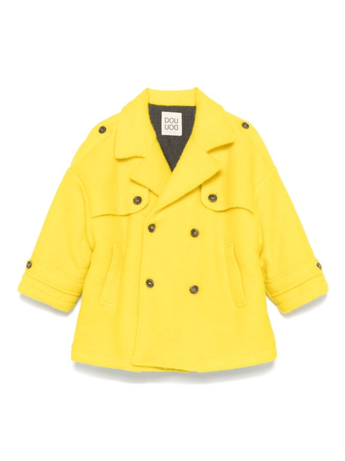 

Двубортное пальто Douuod Kids, желтый
