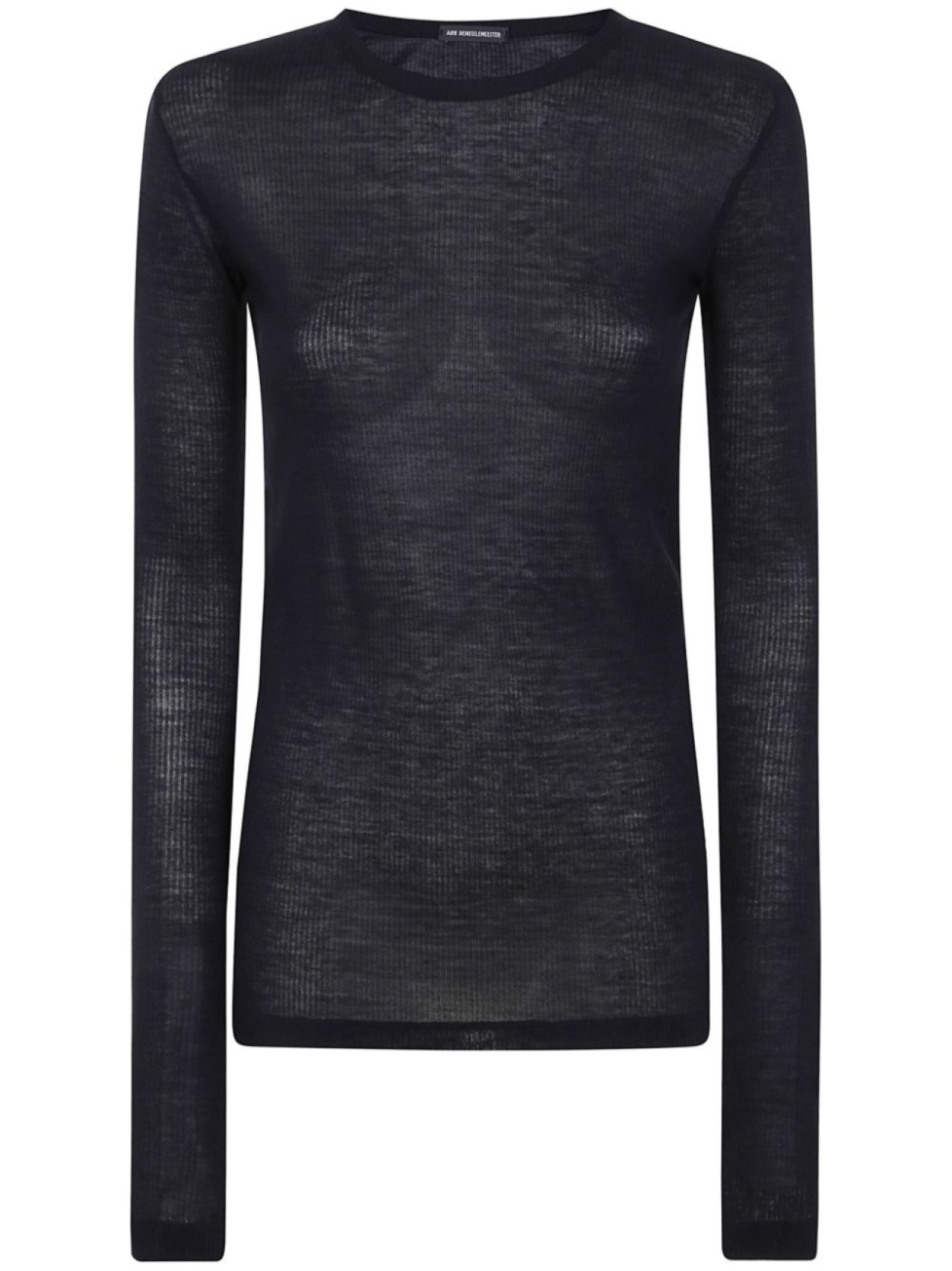 

Топ Ann Demeulemeester в рубчик, черный