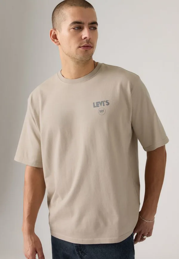 Футболка с коротким рукавом и принтом lse Levi'S, Zipper Radio Back We Have Seen The Future Front Vintage Khaki — фото 2