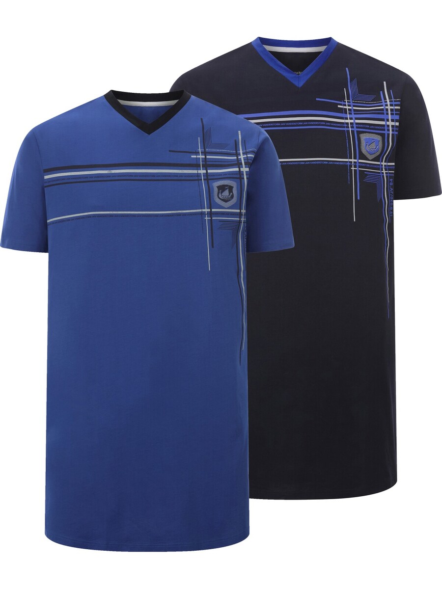 

Короткая пижама Jan Vanderstorm Alof, цвет Blue/Black