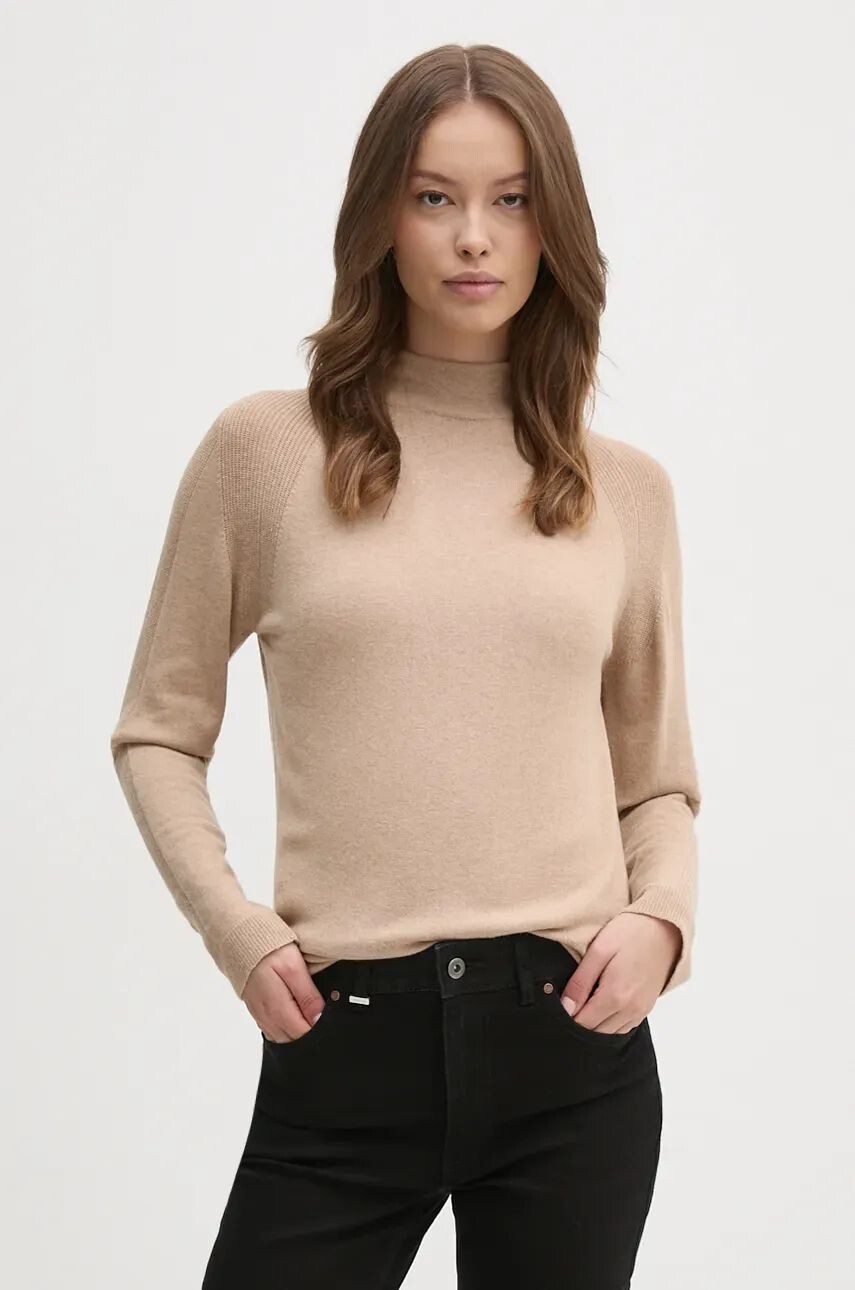 

Свитер United Colors of Benetton из смесовой шерсти, бежевый