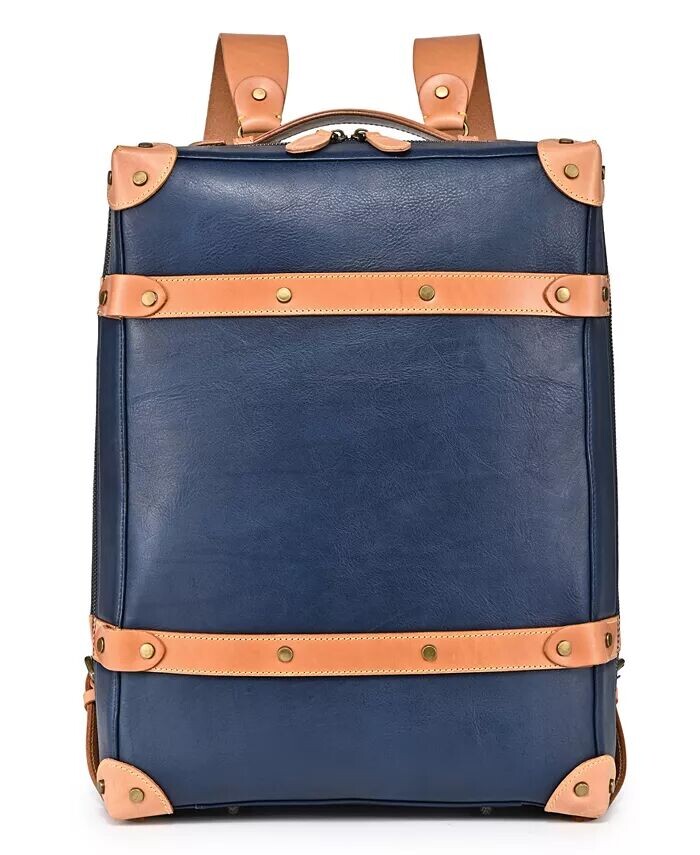 

Женский рюкзак Speedwell Trunk из натуральной кожи OLD TREND, синий