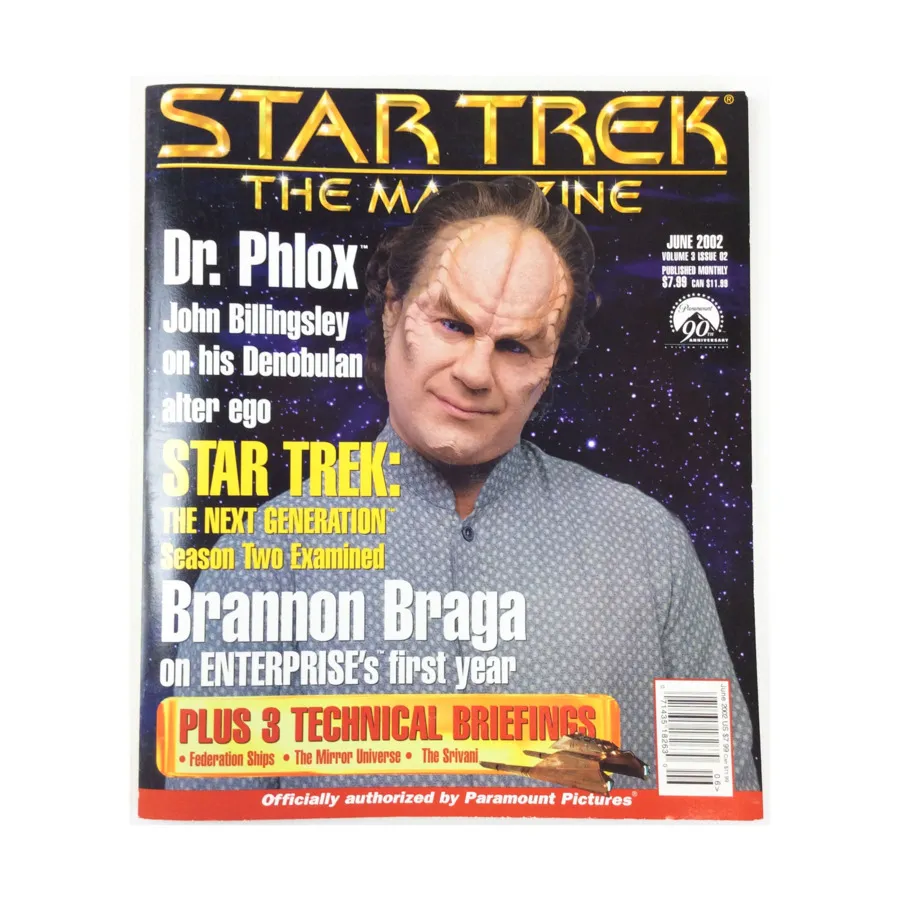 

Журнал Vol. 3, #2 "Dr Phlox, Season Two Examined, Brannon Braga", Star Trek - The Magazine