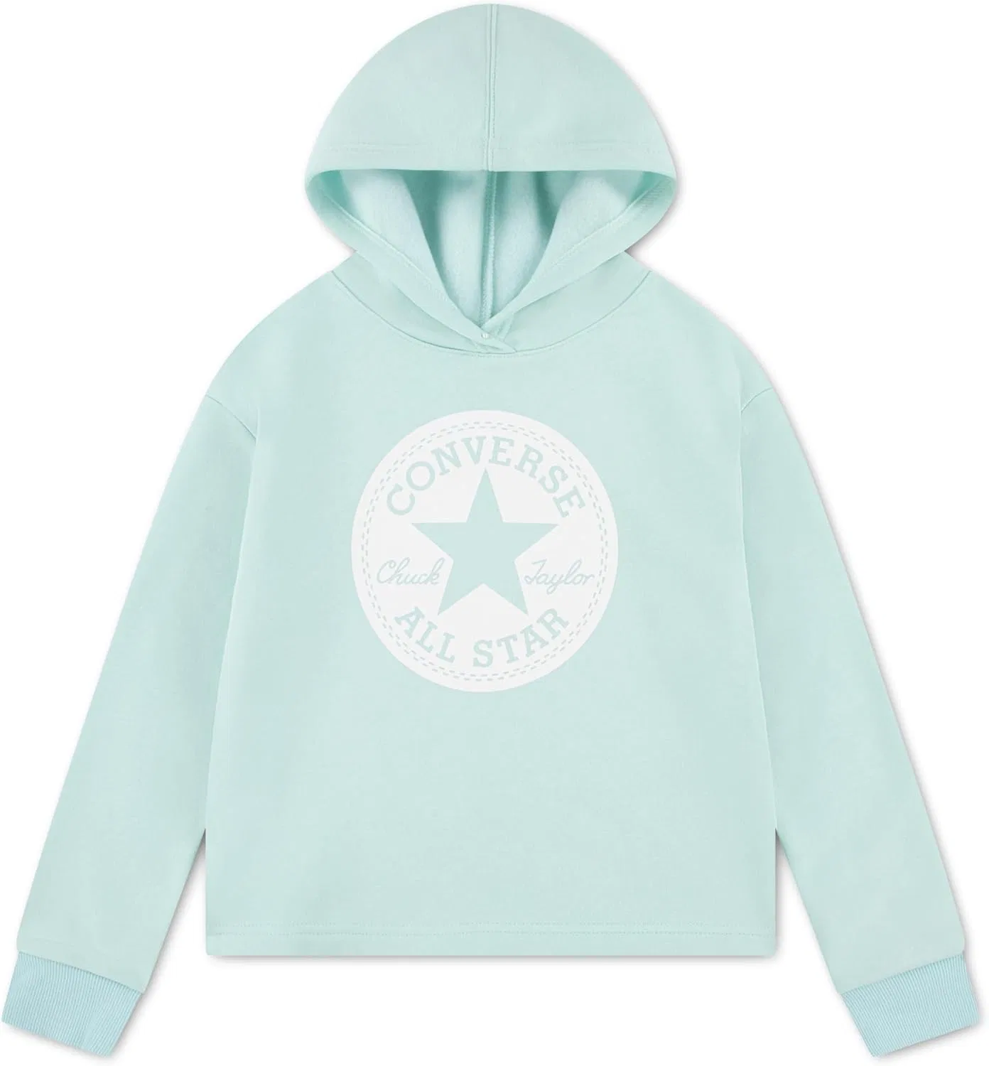 Худи для девочек Chuck Patch Graphic Pullover Hoodie, Aqua Soul — фото 4