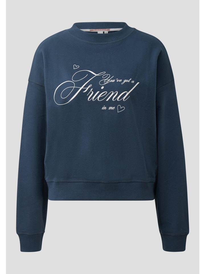 

QS Толстовка цвета 58D2_темно-синий