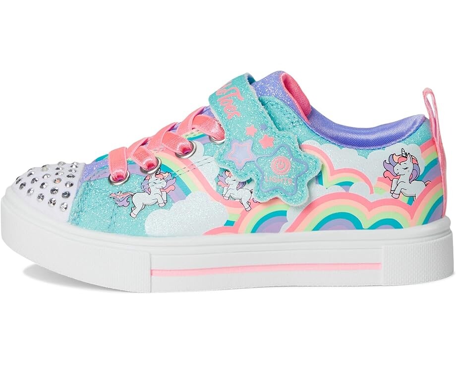 Кроссовки SKECHERS KIDS Twinkle Sparks - Jumpin' Clouds 314809L, цвет Turquoise/Multi — фото 4