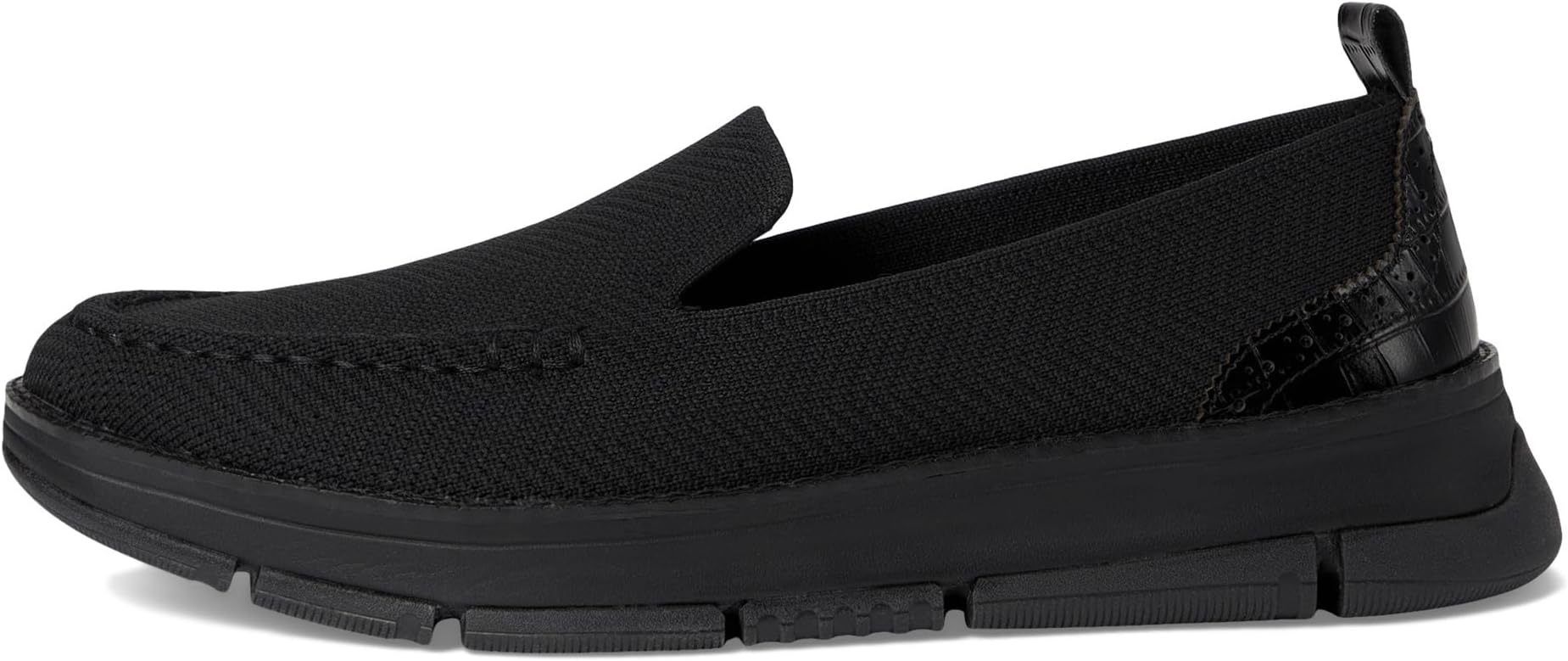 Лоферы Cole Haan Zerogrand Revel Stitchlite Venetians, Black Knit/Croc Print/Black — фото 4