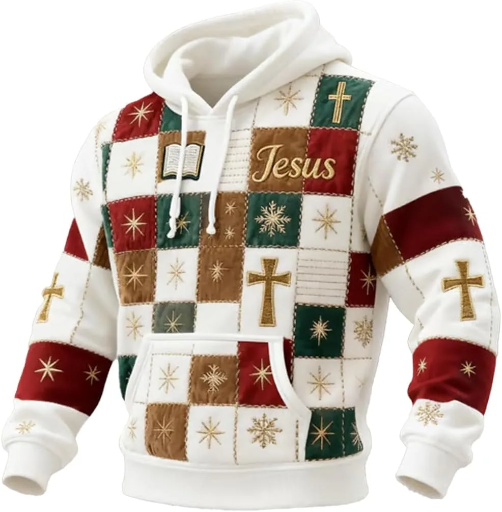 

Мужской свитшот с принтом в виде креста CIVIZILUX