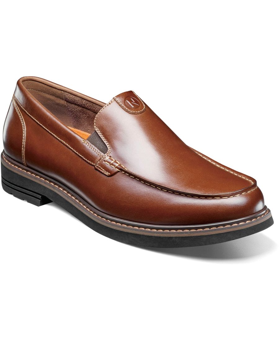 

Мужские венецианские лоферы Owen II с мокасиновым носком Nunn Bush, Cognac