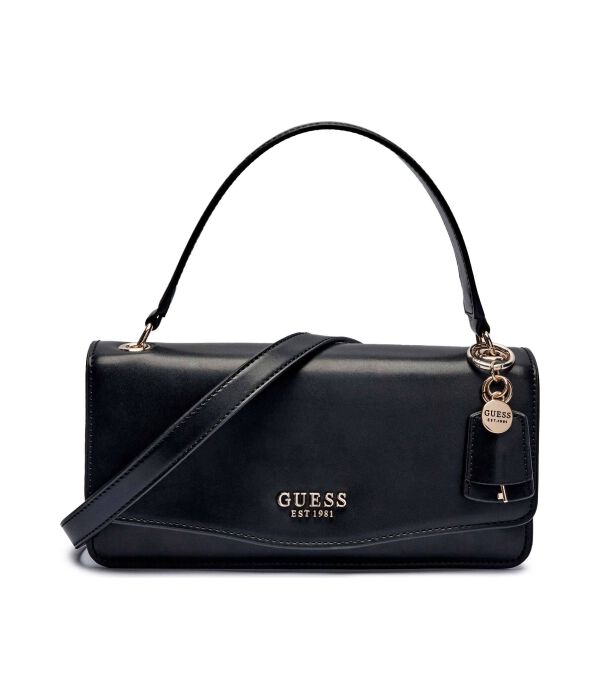 

Сумка женская Guess Evaine через плечо с ручкой, черный