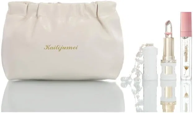 Набор косметики Kailijumei Fleur Rocococo Series, блеск для губ и лип-эссенция, белый