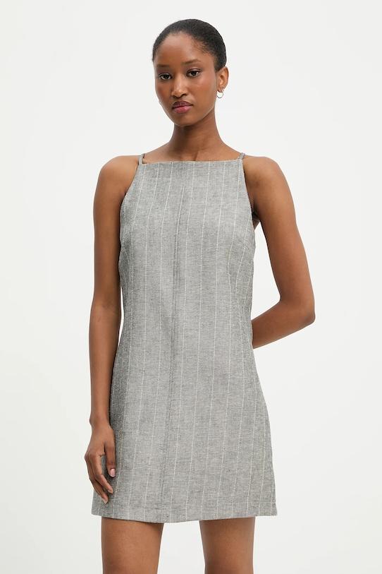 

Платье с льняной тканью Answear.Lab, серый