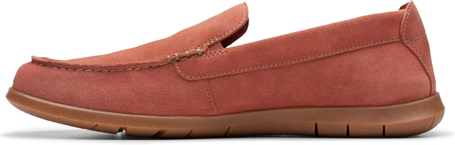 Мужские мокасины Clarks Flexway Step, Red Suede — фото 3