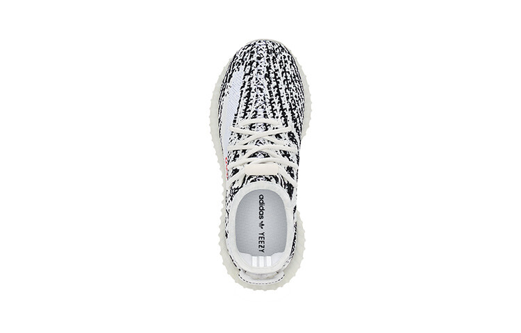Adidas Originals Yeezy Boost 350 V2 Kids Lifestyle кроссовки PS, White/Black — фото 4